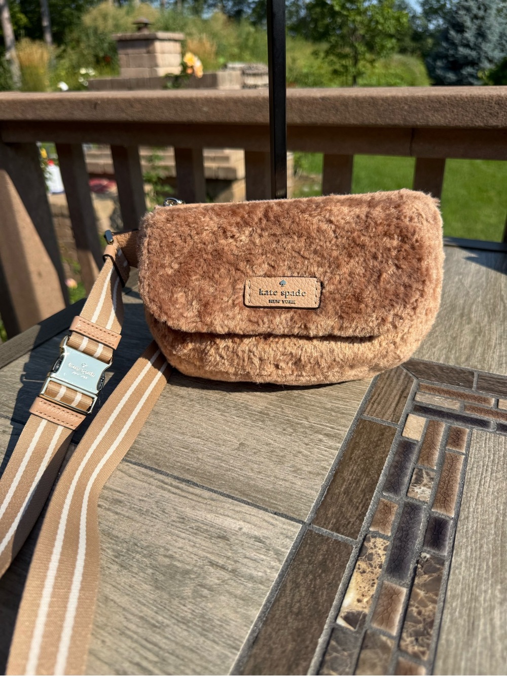 Kate Spade Rosie Belt Bag Faux Fur NWOT - Picture 2 of 11